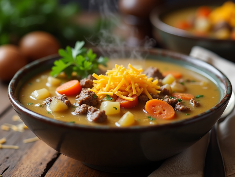 hamburger potato soup