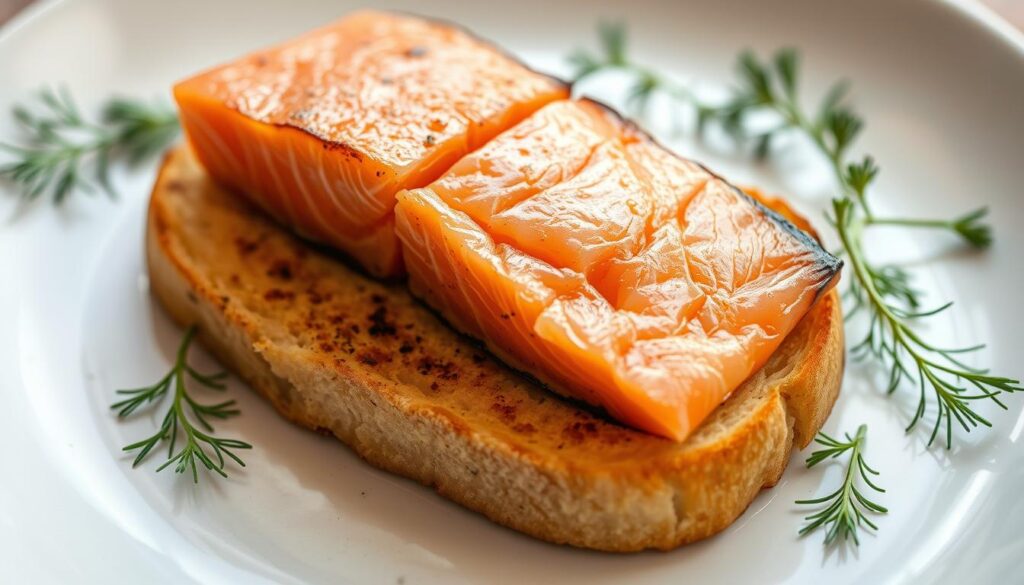 Salmon Preparation for Open-Faced Sandwich Salmon Preparation for Open-Faced Sandwich