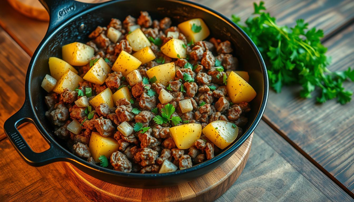 ground beef and potato recipes