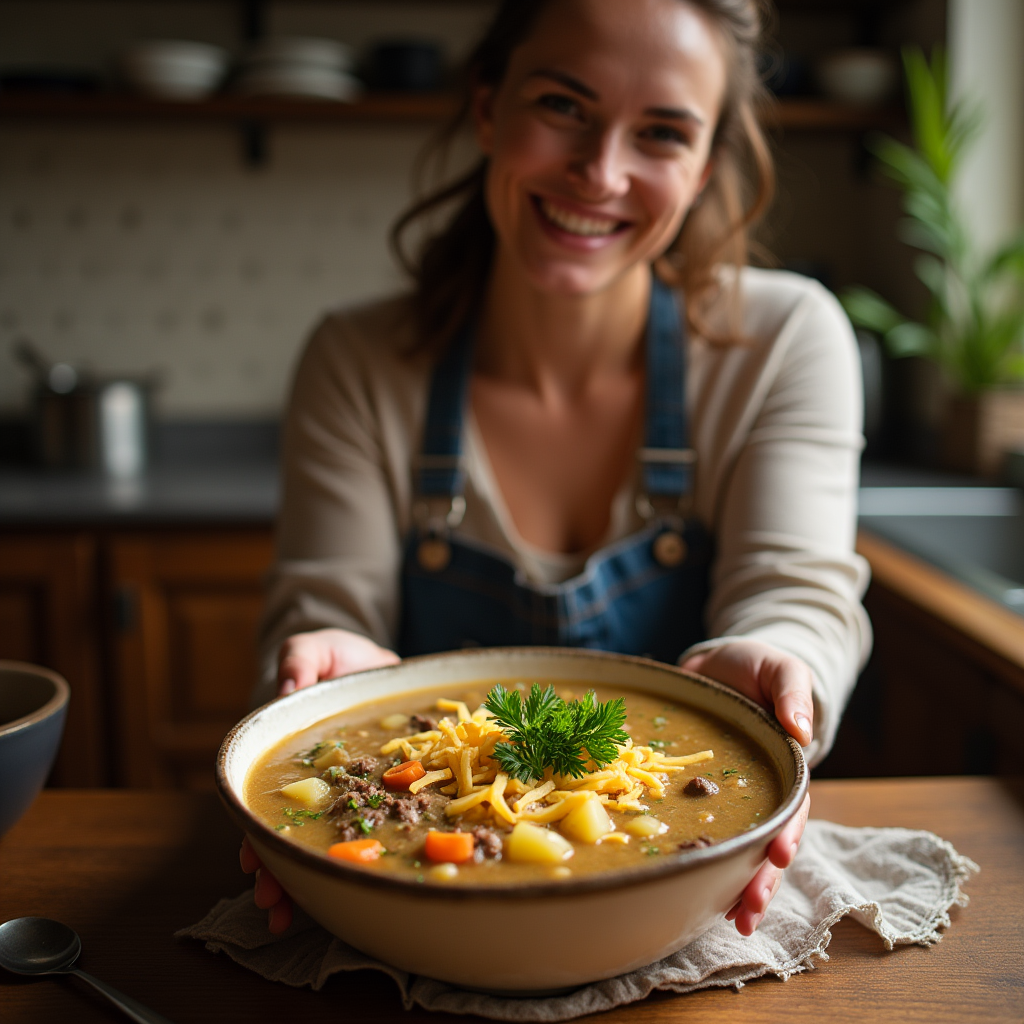 hamburger potato soup