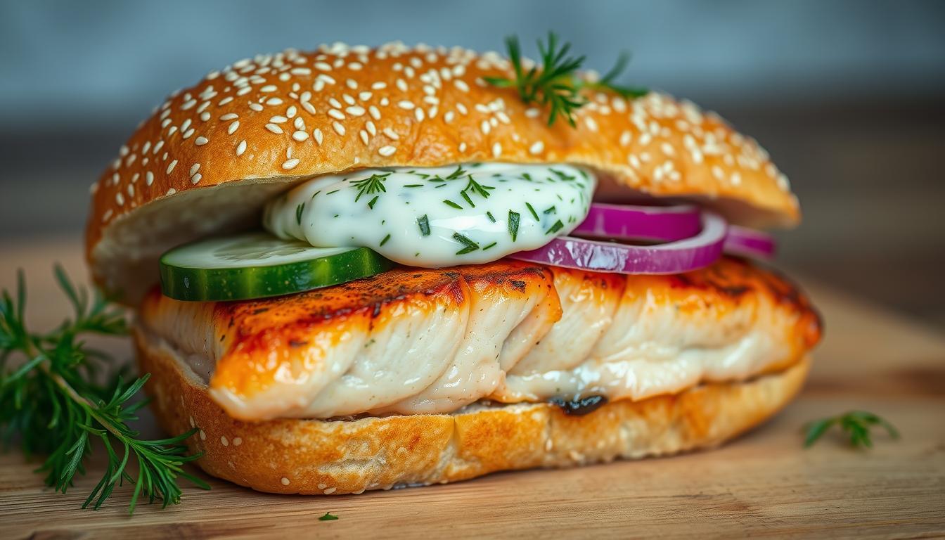 salmon sandwich